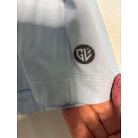 Mens Graham Luxe Light Blue Golf Shorts Size 44 Stretch Fabric Comfortable Fit - Picture 4 of 6